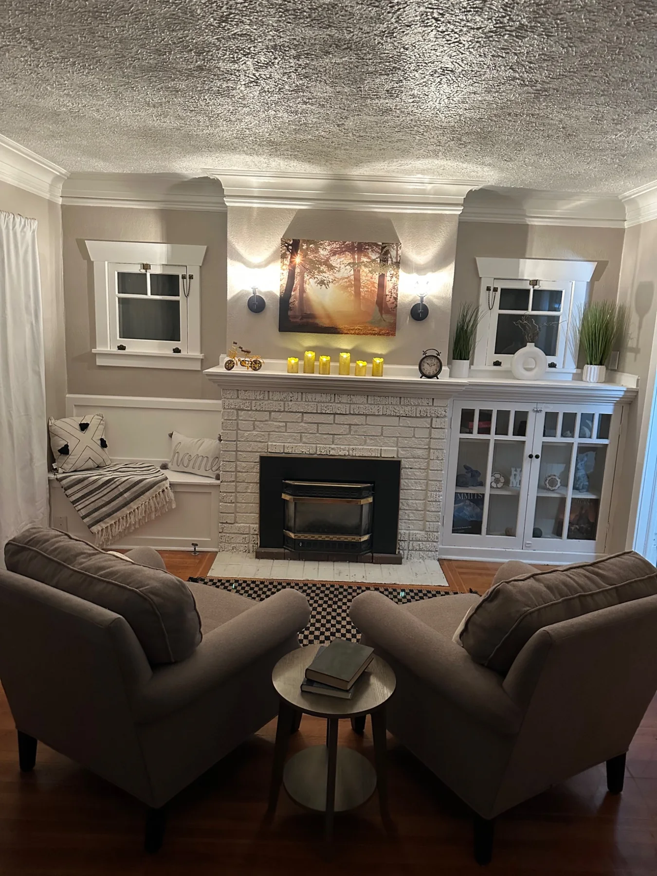 fireplace living room